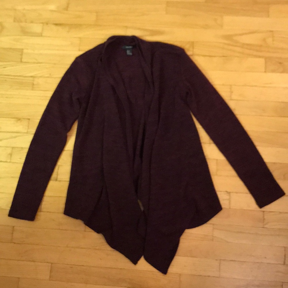 Burgundy cardigan
